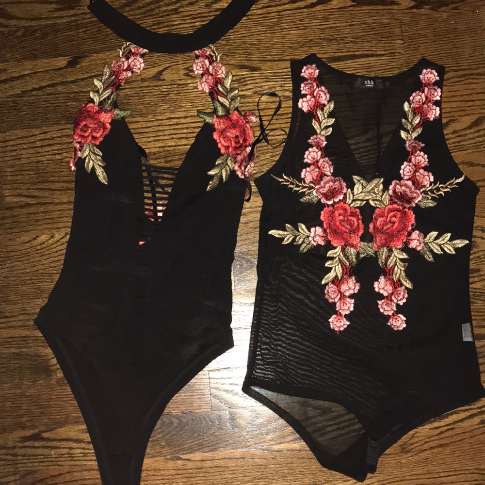 Flower body suit